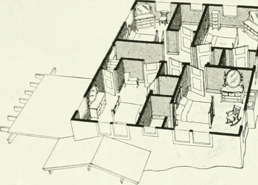 An illustration from Aladdin homes : "built in a day" Catalog no. 29, 1917, leaf 26