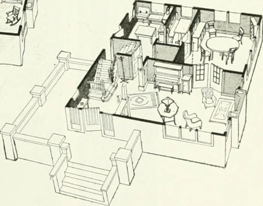 An illustration from Aladdin homes : "built in a day" Catalog no. 29, 1917, leaf 26