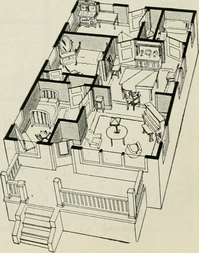 An illustration from Aladdin homes : "built in a day" Catalog no. 29, 1917, leaf 31