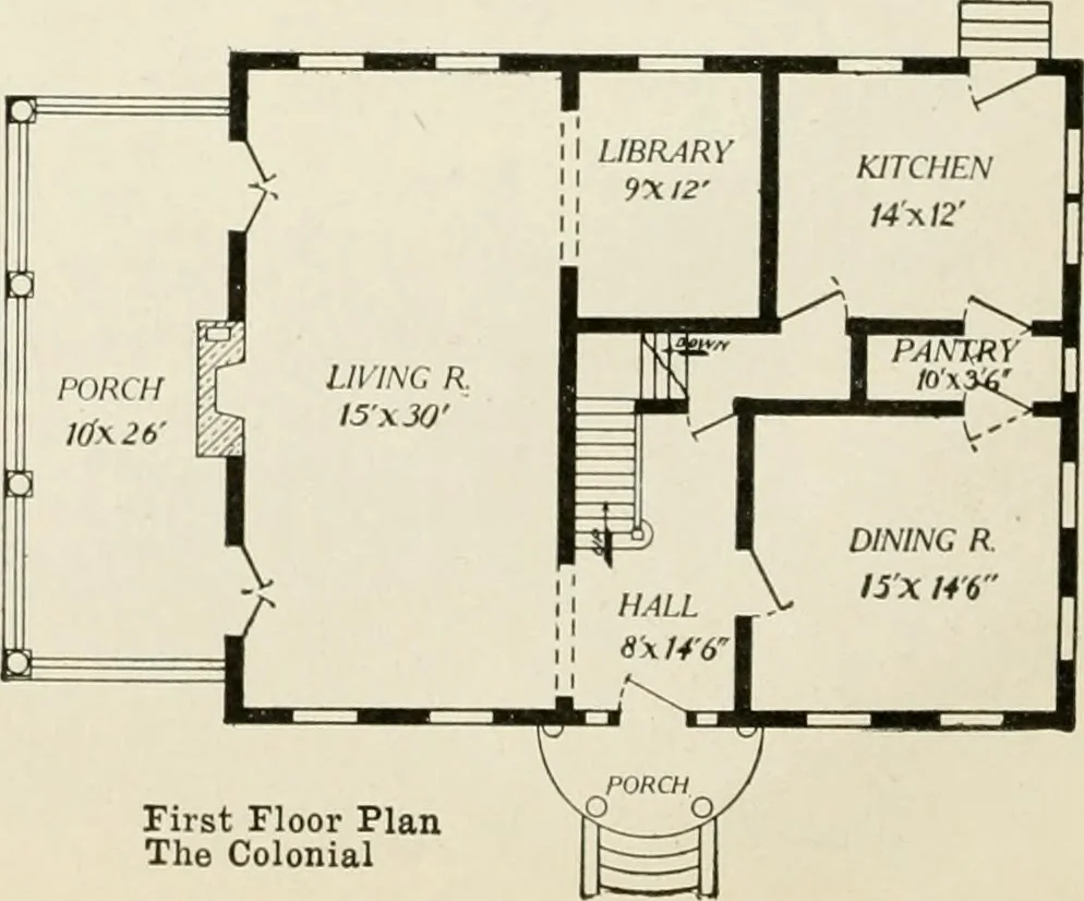 An illustration from Aladdin homes : "built in a day" Catalog no. 29, 1917, leaf 35