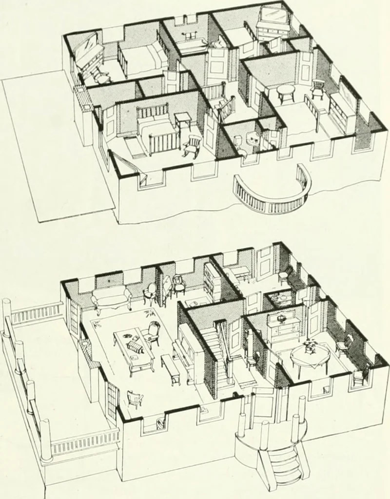 An illustration from Aladdin homes : "built in a day" Catalog no. 29, 1917, leaf 36