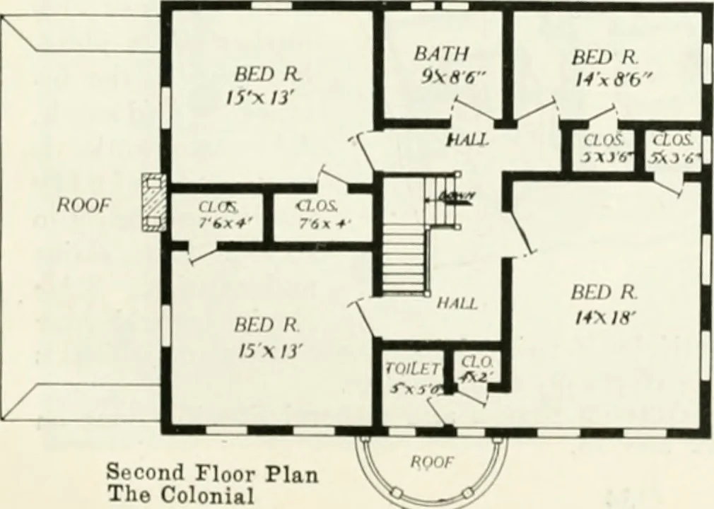 An illustration from Aladdin homes : "built in a day" Catalog no. 29, 1917, leaf 36