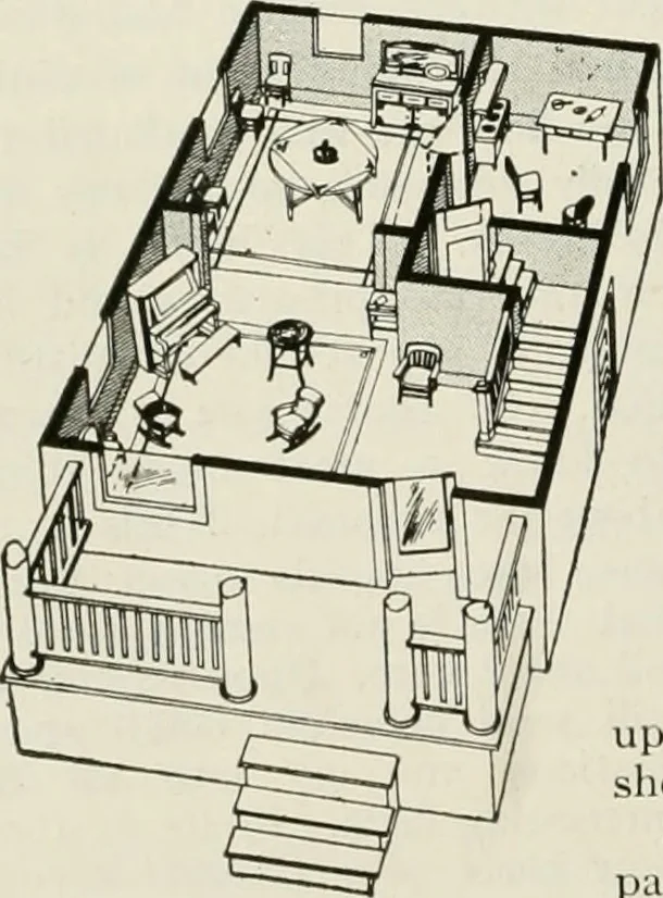 An illustration from Aladdin homes : "built in a day" Catalog no. 29, 1917, leaf 37