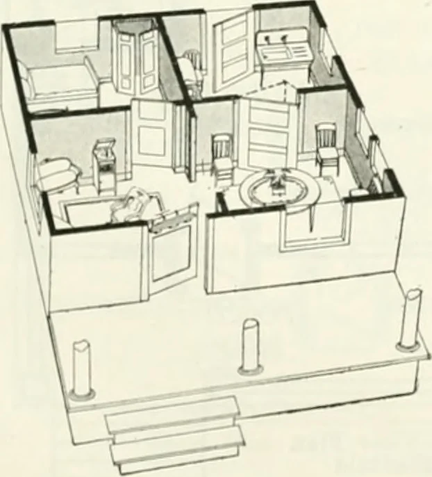 An illustration from Aladdin homes : "built in a day" Catalog no. 29, 1917, leaf 40