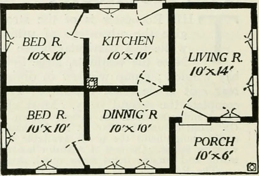 An illustration from Aladdin homes : "built in a day" Catalog no. 29, 1917, leaf 43