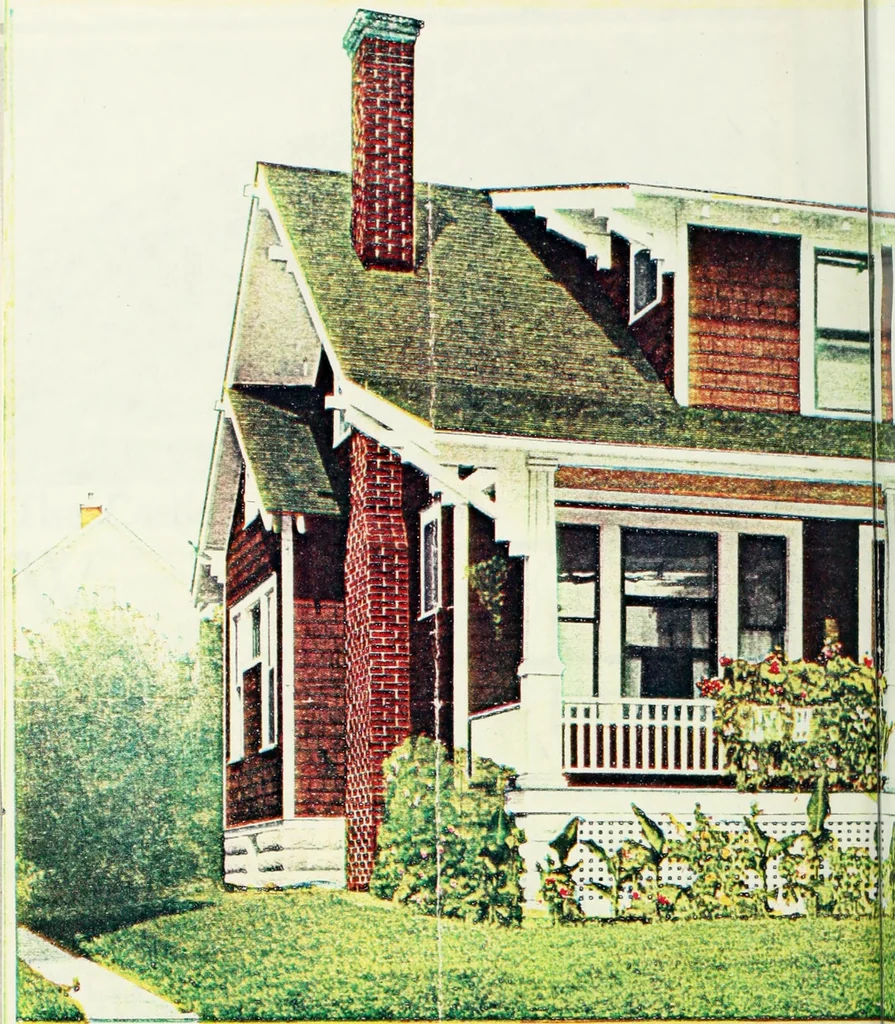 An illustration from Aladdin homes : "built in a day" Catalog no. 29, 1917, leaf 45
