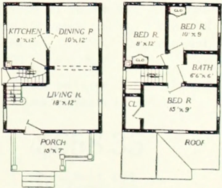 An illustration from Aladdin homes : "built in a day" Catalog no. 29, 1917, leaf 50