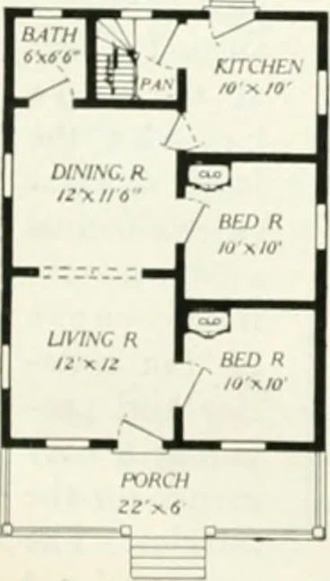 An illustration from Aladdin homes : "built in a day" Catalog no. 29, 1917, leaf 52