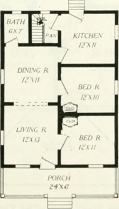 An illustration from Aladdin homes : "built in a day" Catalog no. 29, 1917, leaf 52