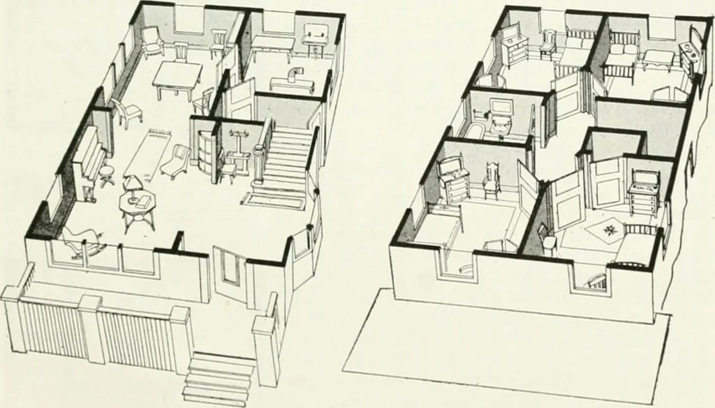 An illustration from Aladdin homes : "built in a day" Catalog no. 29, 1917, leaf 54