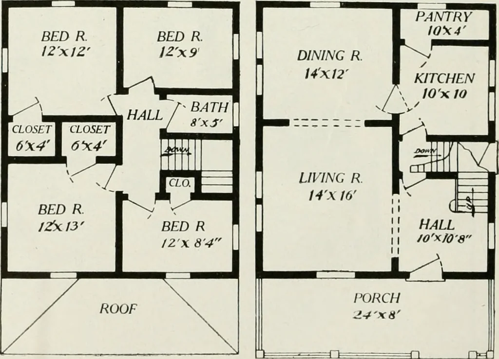An illustration from Aladdin homes : "built in a day" Catalog no. 29, 1917, leaf 57