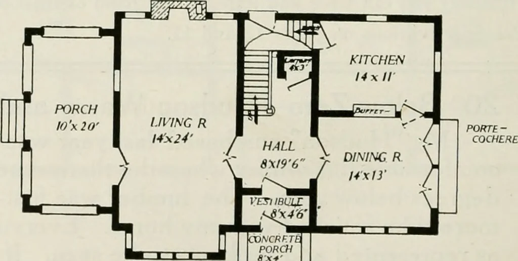 An illustration from Aladdin homes : "built in a day" Catalog no. 29, 1917, leaf 59