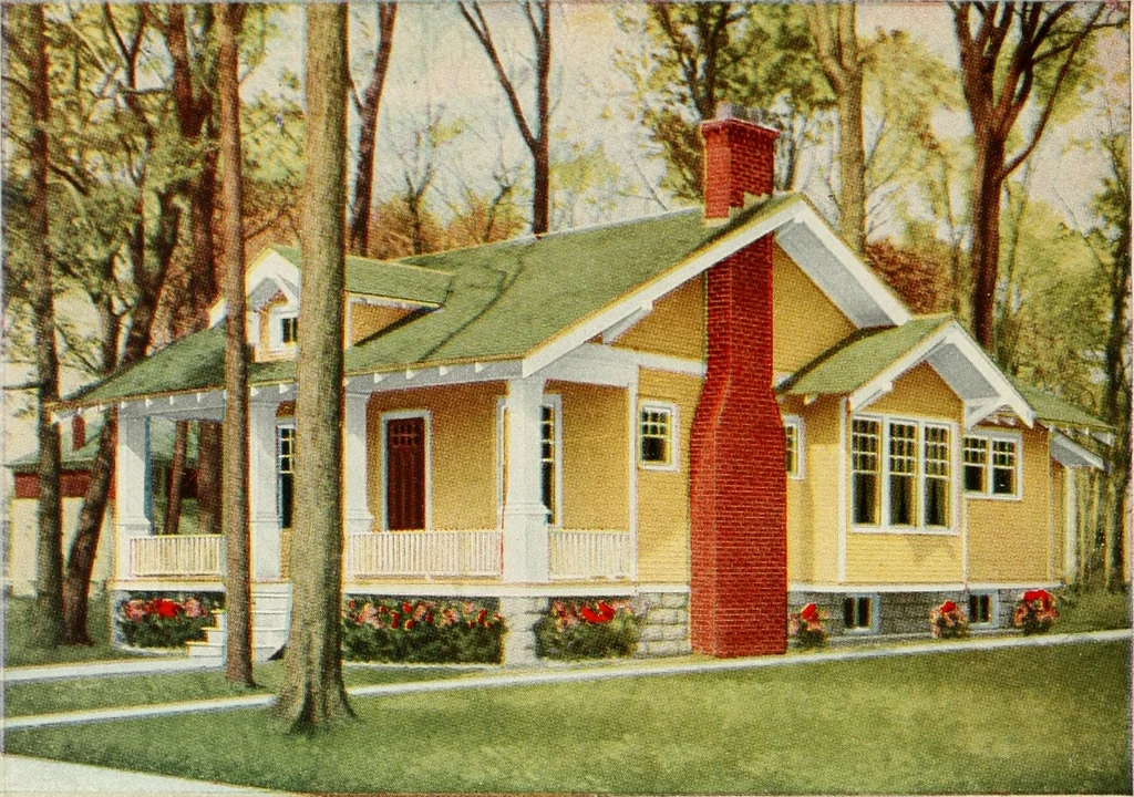 An illustration from Aladdin homes : "built in a day" Catalog no. 29, 1917, leaf 61