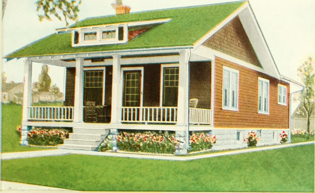 An illustration from Aladdin homes : "built in a day" Catalog no. 29, 1917, leaf 62