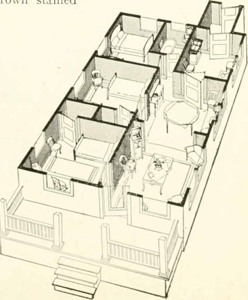 An illustration from Aladdin homes : "built in a day" Catalog no. 29, 1917, leaf 62