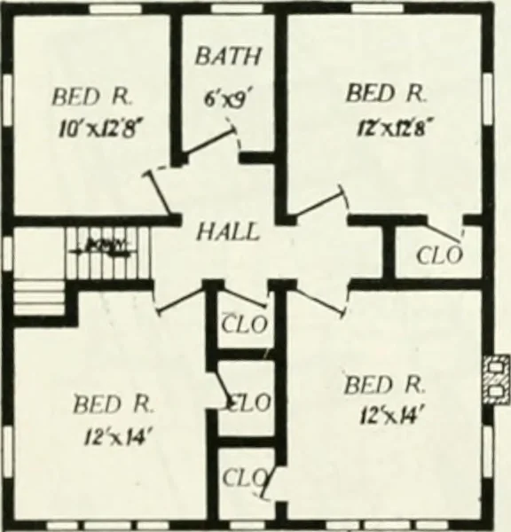An illustration from Aladdin homes : "built in a day" Catalog no. 29, 1917, leaf 64