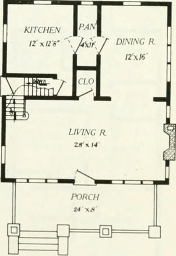 An illustration from Aladdin homes : "built in a day" Catalog no. 29, 1917, leaf 64