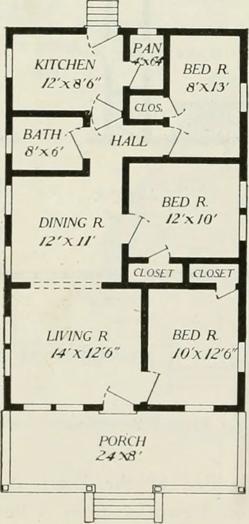 An illustration from Aladdin homes : "built in a day" Catalog no. 29, 1917, leaf 65