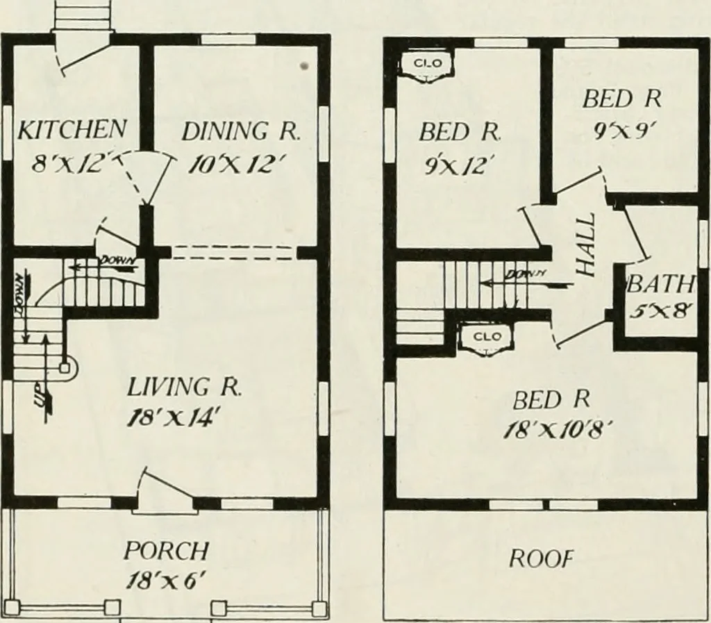 An illustration from Aladdin homes : "built in a day" Catalog no. 29, 1917, leaf 67
