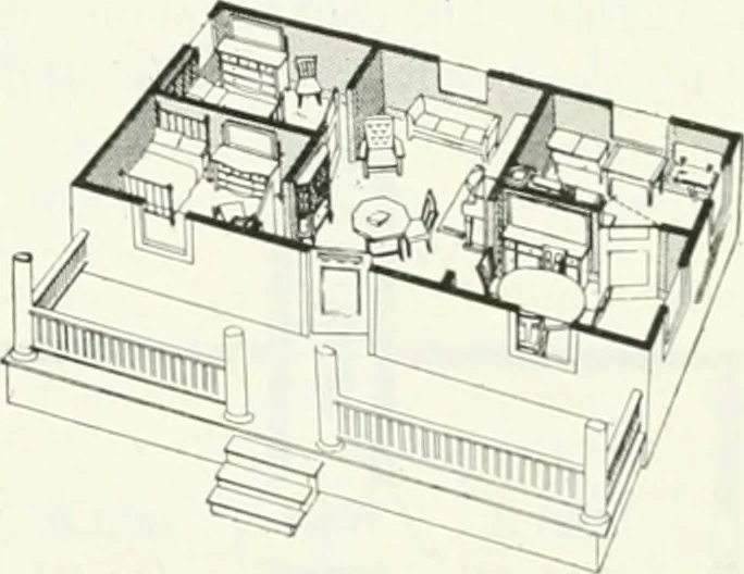 An illustration from Aladdin homes : "built in a day" Catalog no. 29, 1917, leaf 70