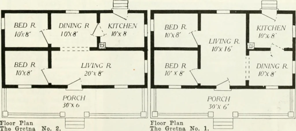 An illustration from Aladdin homes : "built in a day" Catalog no. 29, 1917, leaf 70