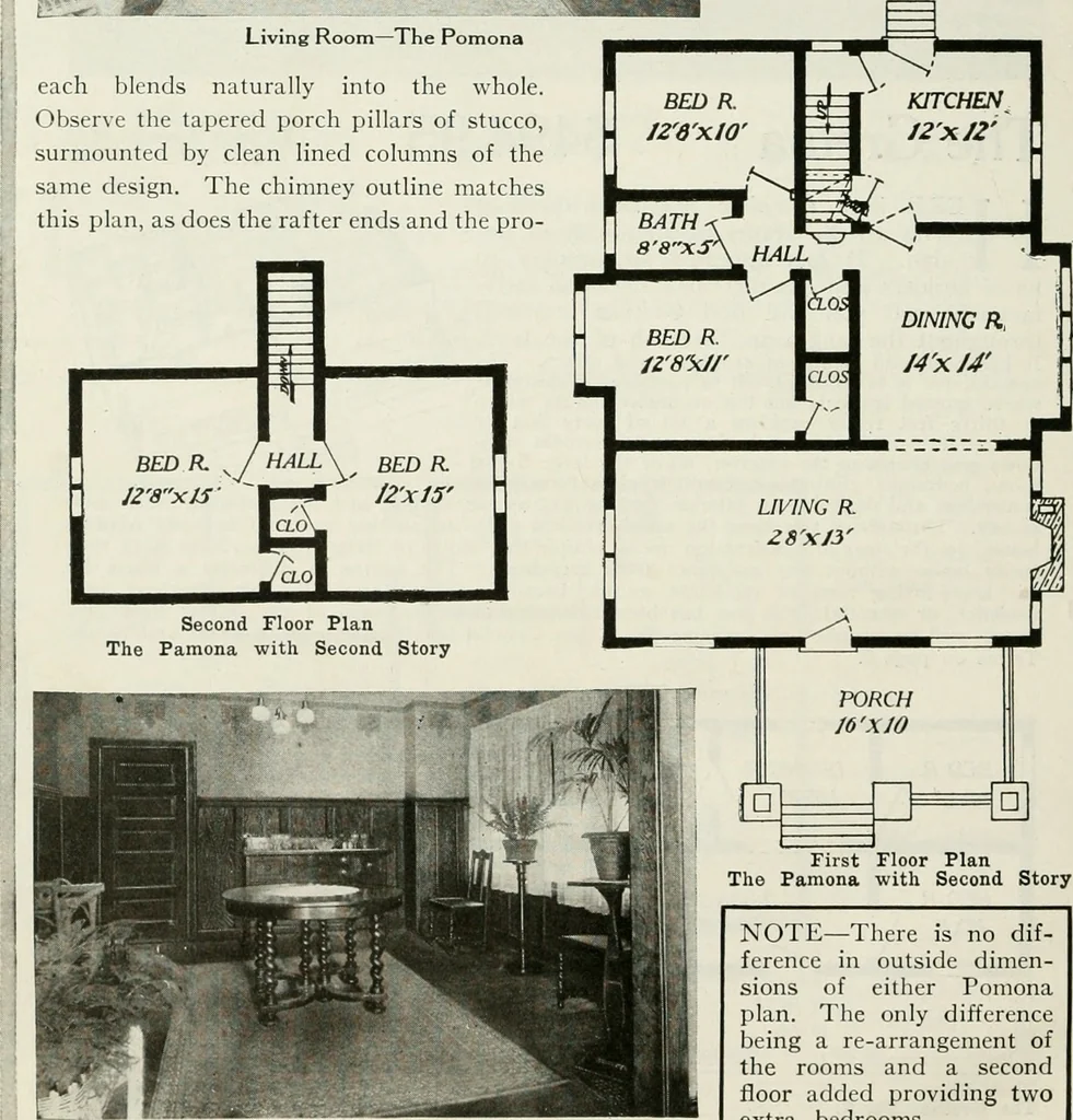 An illustration from Aladdin homes : "built in a day" Catalog no. 29, 1917, leaf 71