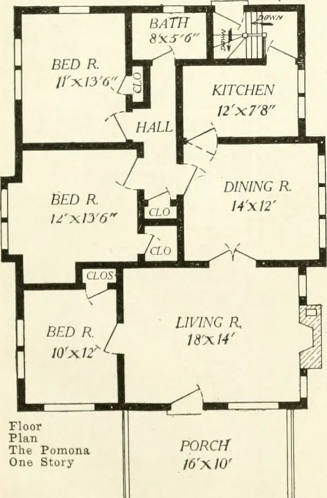An illustration from Aladdin homes : "built in a day" Catalog no. 29, 1917, leaf 72