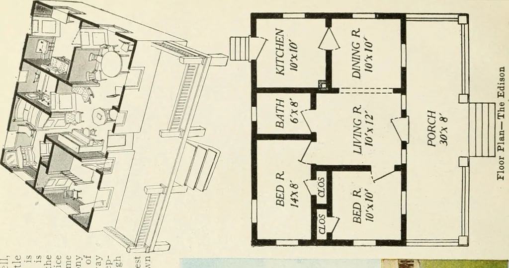 An illustration from Aladdin homes : "built in a day" Catalog no. 29, 1917, leaf 73