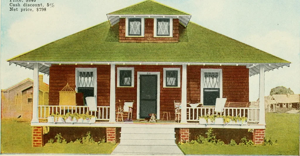 An illustration from Aladdin homes : "built in a day" Catalog no. 29, 1917, leaf 73
