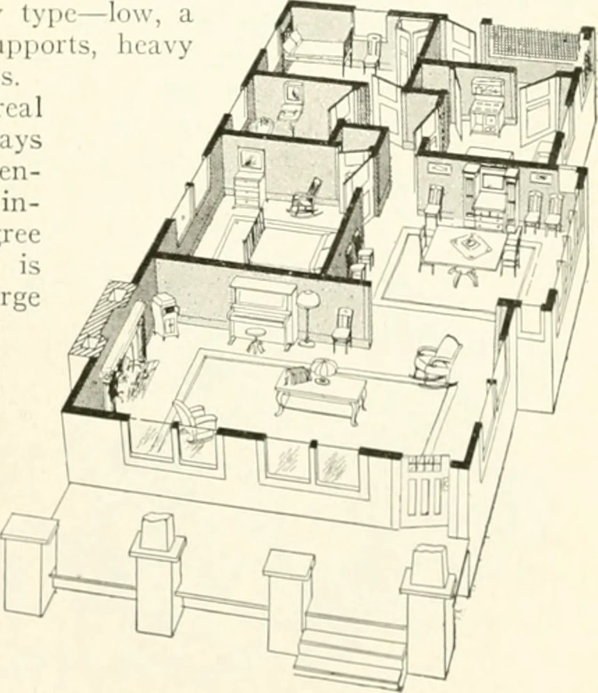 An illustration from Aladdin homes : "built in a day" Catalog no. 29, 1917, leaf 74