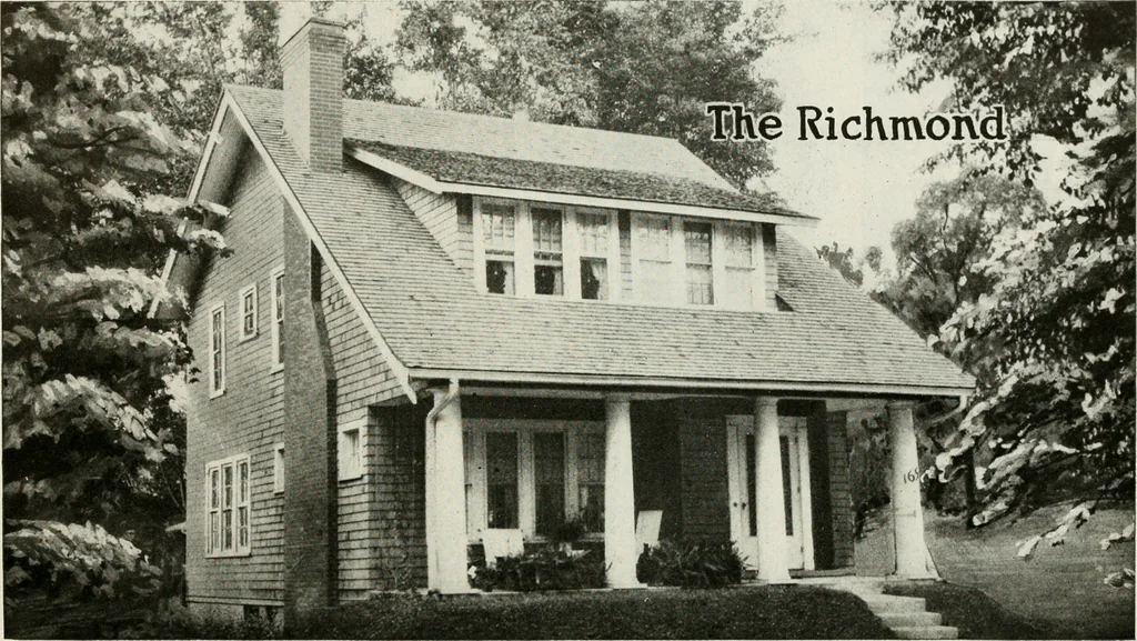 An illustration from Aladdin homes : "built in a day" Catalog no. 29, 1917, leaf 77