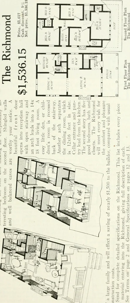An illustration from Aladdin homes : "built in a day" Catalog no. 29, 1917, leaf 78
