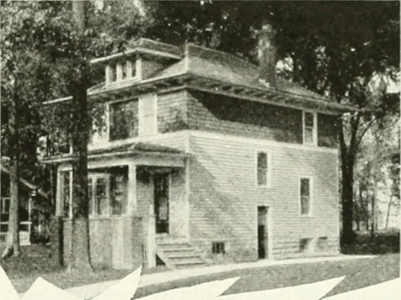 An illustration from Aladdin homes : "built in a day" Catalog no. 29, 1917, leaf 8