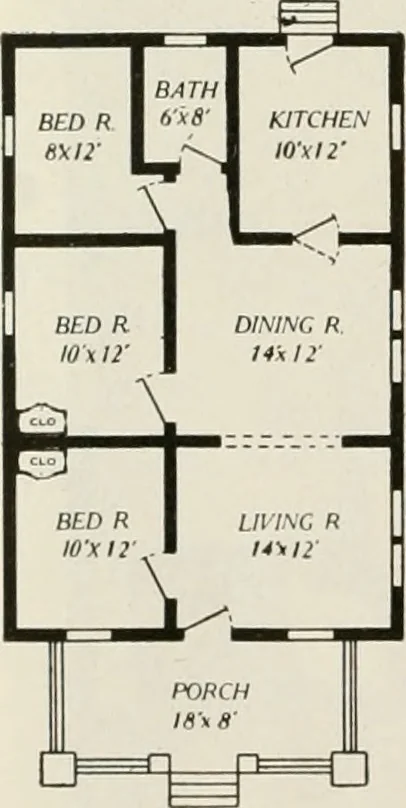 An illustration from Aladdin homes : "built in a day" Catalog no. 29, 1917, leaf 83