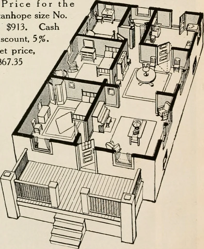 An illustration from Aladdin homes : "built in a day" Catalog no. 29, 1917, leaf 83