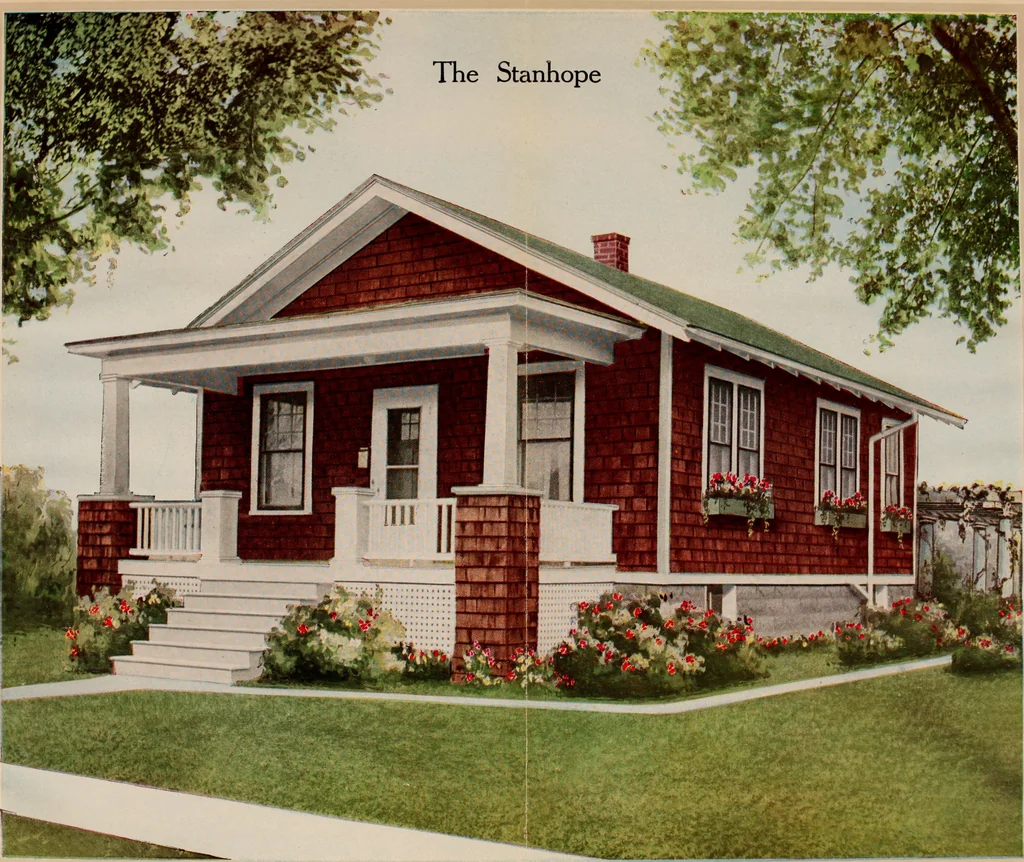 An illustration from Aladdin homes : "built in a day" Catalog no. 29, 1917, leaf 84