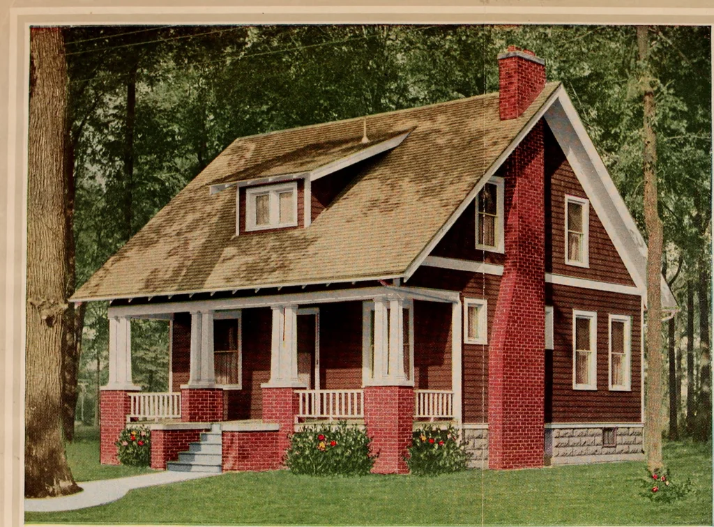 An illustration from Aladdin homes : "built in a day" Catalog no. 29, 1917, leaf 85