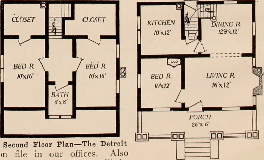 An illustration from Aladdin homes : "built in a day" Catalog no. 29, 1917, leaf 85
