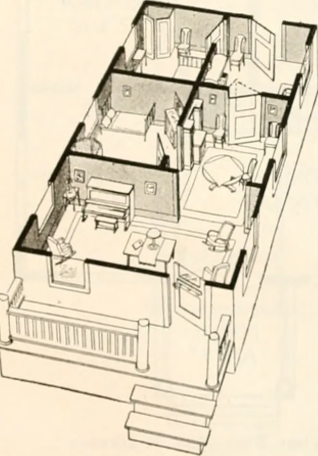 An illustration from Aladdin homes : "built in a day" Catalog no. 29, 1917, leaf 86