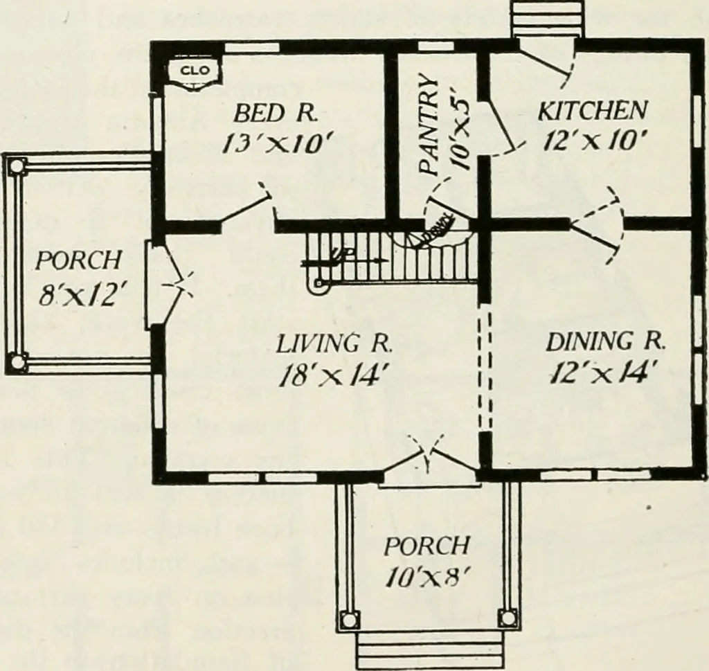 An illustration from Aladdin homes : "built in a day" Catalog no. 29, 1917, leaf 87
