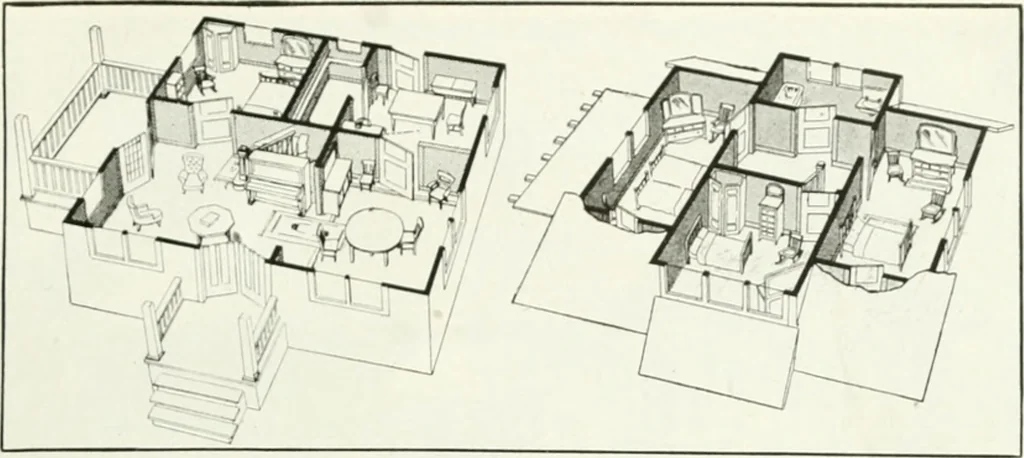 An illustration from Aladdin homes : "built in a day" Catalog no. 29, 1917, leaf 88
