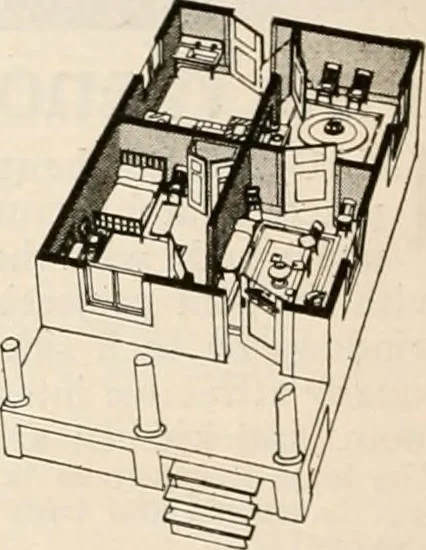 An illustration from Aladdin homes : "built in a day" Catalog no. 29, 1917, leaf 93