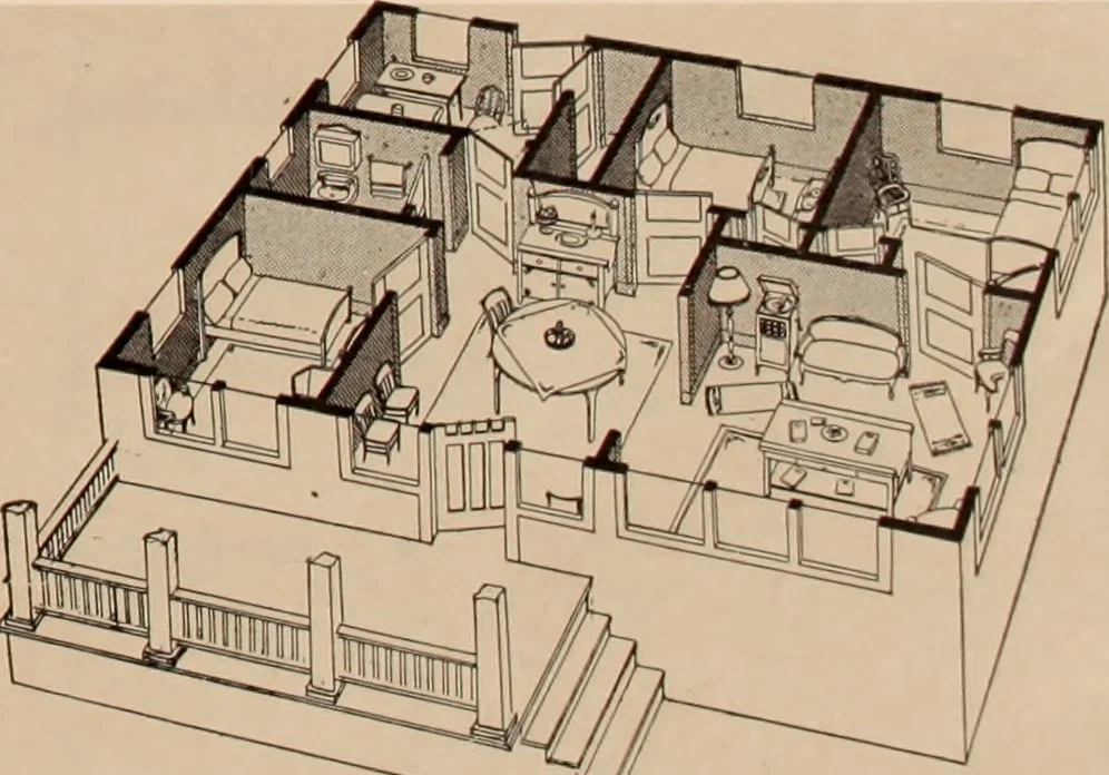 An illustration from Aladdin homes : "built in a day" Catalog no. 29, 1917, leaf 94