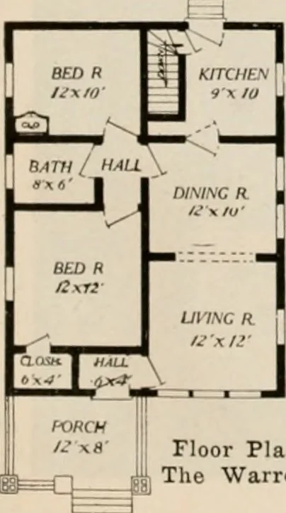 An illustration from Aladdin homes : "built in a day" Catalog no. 29, 1917, leaf 96