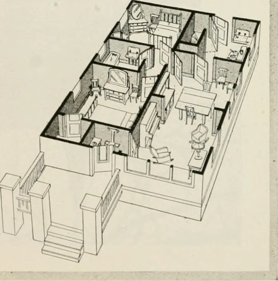 An illustration from Aladdin homes : "built in a day" Catalog no. 29, 1917, leaf 96
