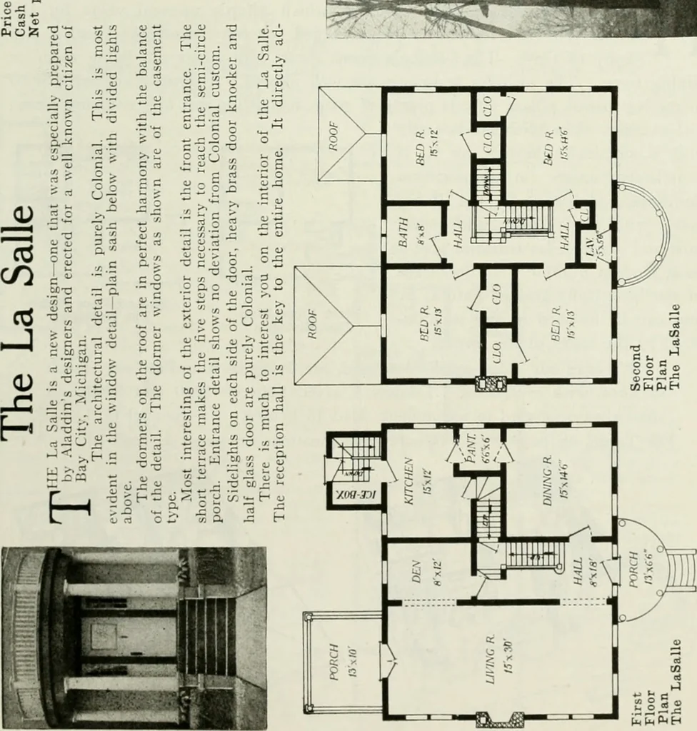 An illustration from Aladdin homes : "built in a day" Catalog no. 29, 1917, leaf 98
