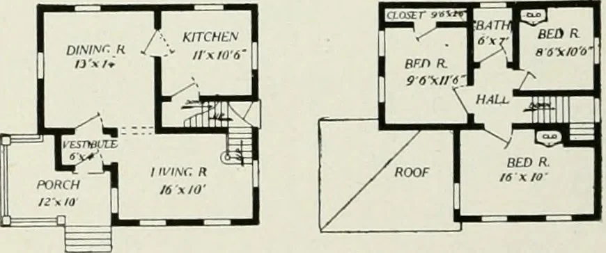 An illustration from Aladdin homes : "built in a day" Catalog no. 29, 1917, leaf 99