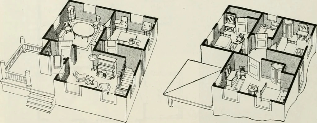 An illustration from Aladdin homes : "built in a day" Catalog no. 29, 1917, leaf 99