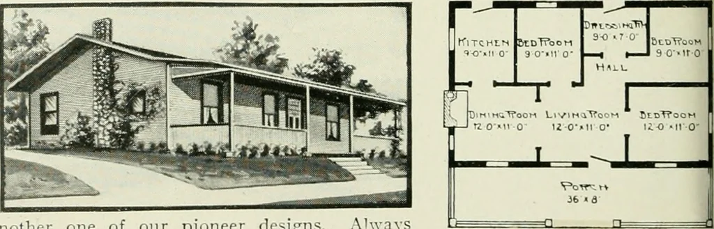 An illustration from Aladdin homes : "built in a day"., 1920, leaf 113