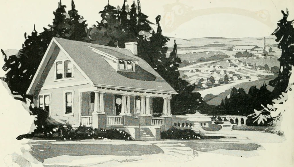 An illustration from Aladdin homes : "built in a day"., 1920, leaf 19